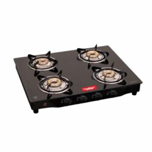 AUTOMATE TOUGHENED GLASS 4 BURNER GAS STOVE KO 1404